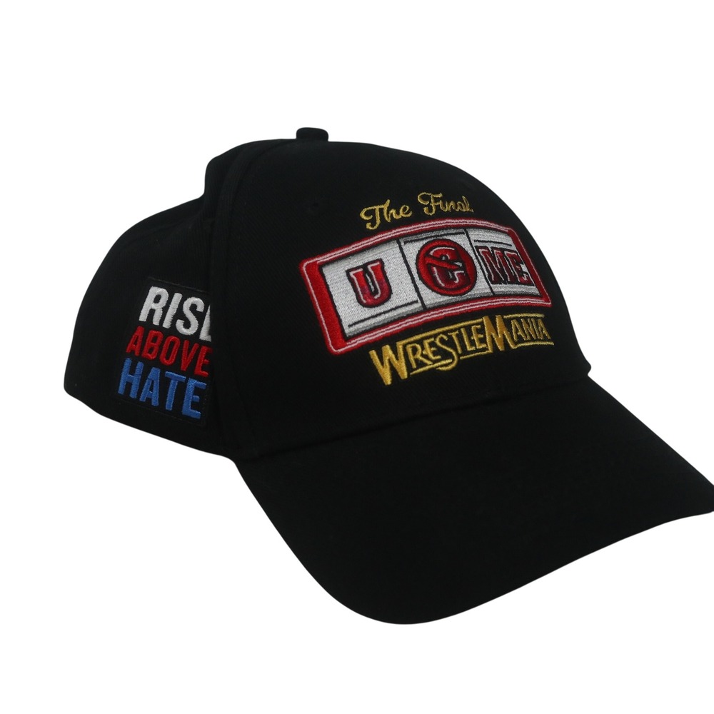 WWE John Cena WrestleMania Hat Black Embroidered Baseball Cap